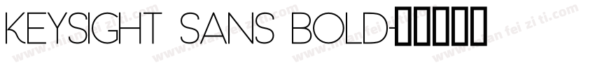 Keysight Sans Bold字体转换